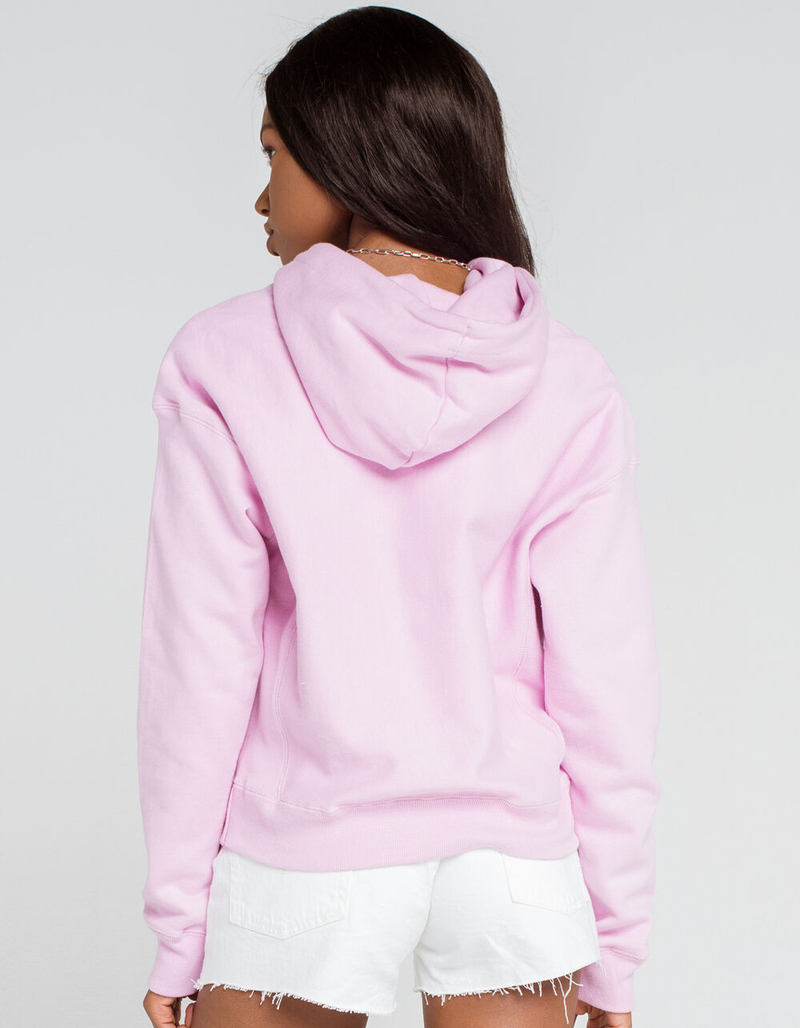 CHAMPION Reverse Weave Womens Light Pink Hoodie image number 2