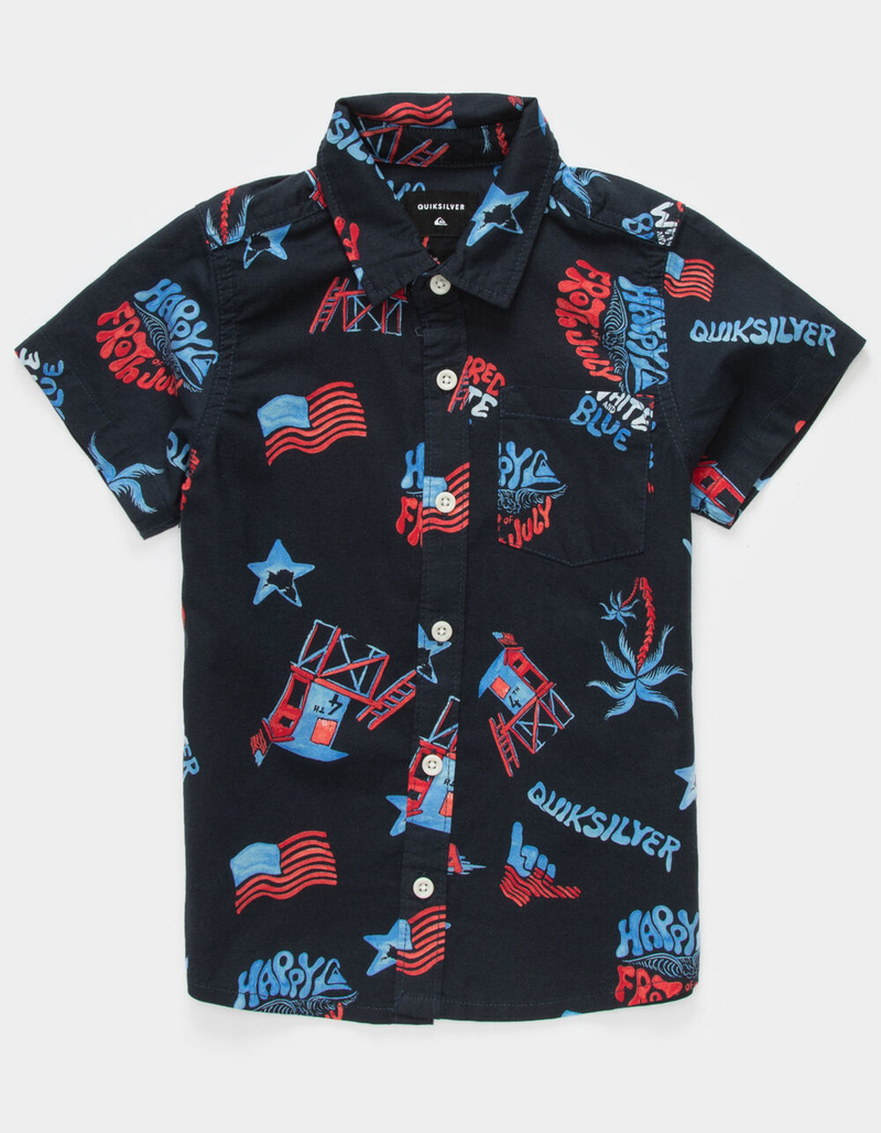 QUIKSILVER 4th of July Little boys Button Up Shirt  (4-7) image number 0