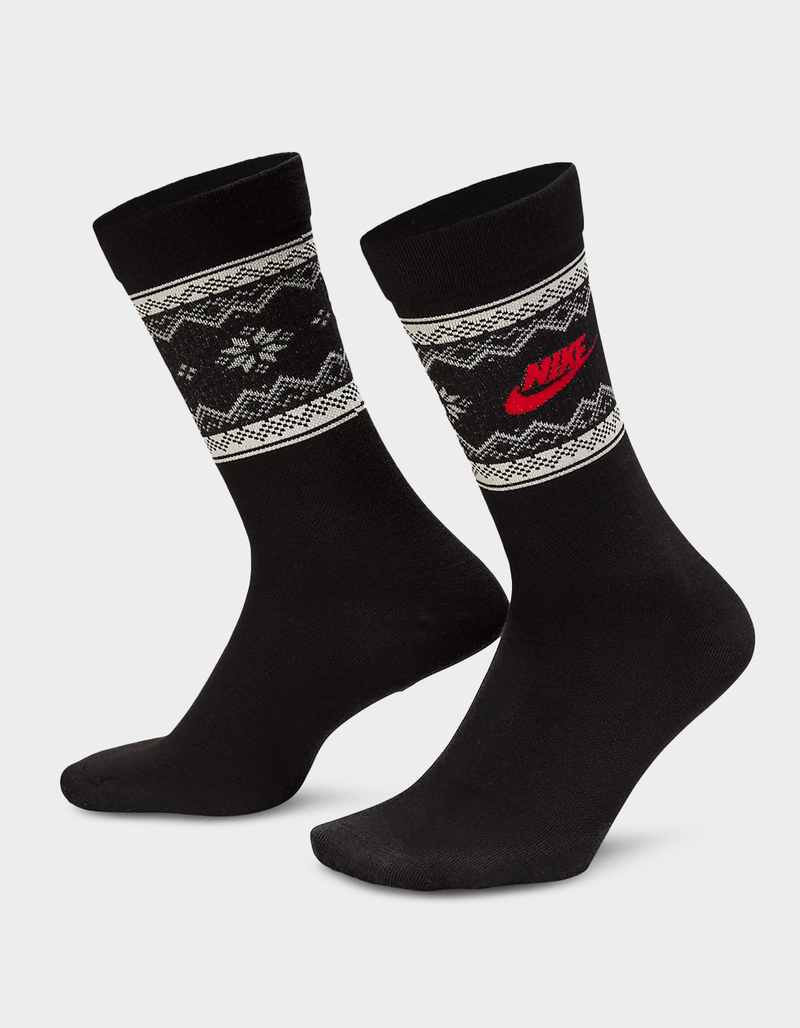NIKE Everyday Essentials Mens Crew Socks BLACK COMBO Tillys