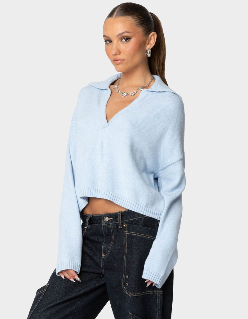 EDIKTED Marcie Oversize Cropped Sweater image number 2