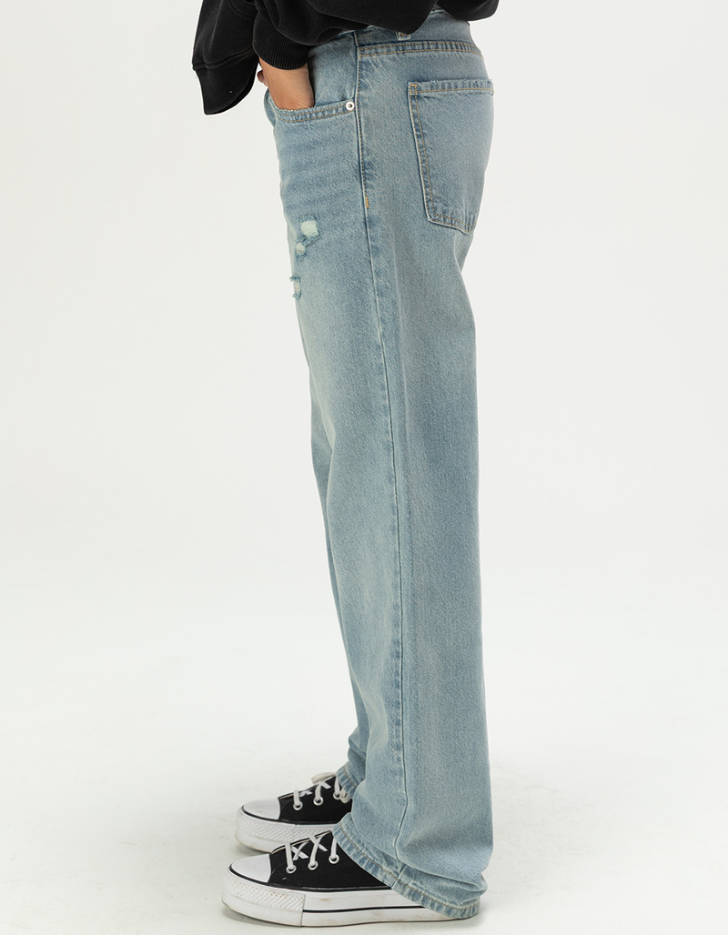 RSQ Womens Low Rise Loose Straight Jeans image number 2