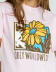 OBEY Sunflower Face Womens Tee image number 3