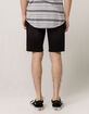 RSQ Black London Skinny Mens Ripped Denim Shorts image number 4