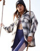 RSQ Womens Plaid Shacket image number 1
