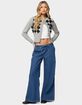 EDIKTED Vicky Tie Waist Low Rise Baggy Jeans image number 4