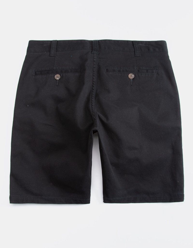 CHARLES AND A HALF Lincoln Stretch Black Mens Shorts image number 1
