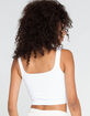 RSQ Seamless Square Neck Womens White Cami image number 3
