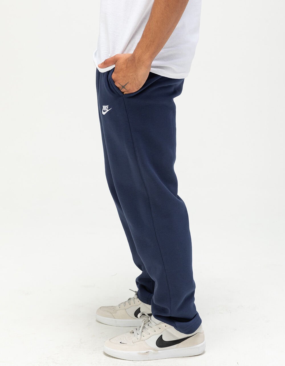 nike sweatpants mens navy blue