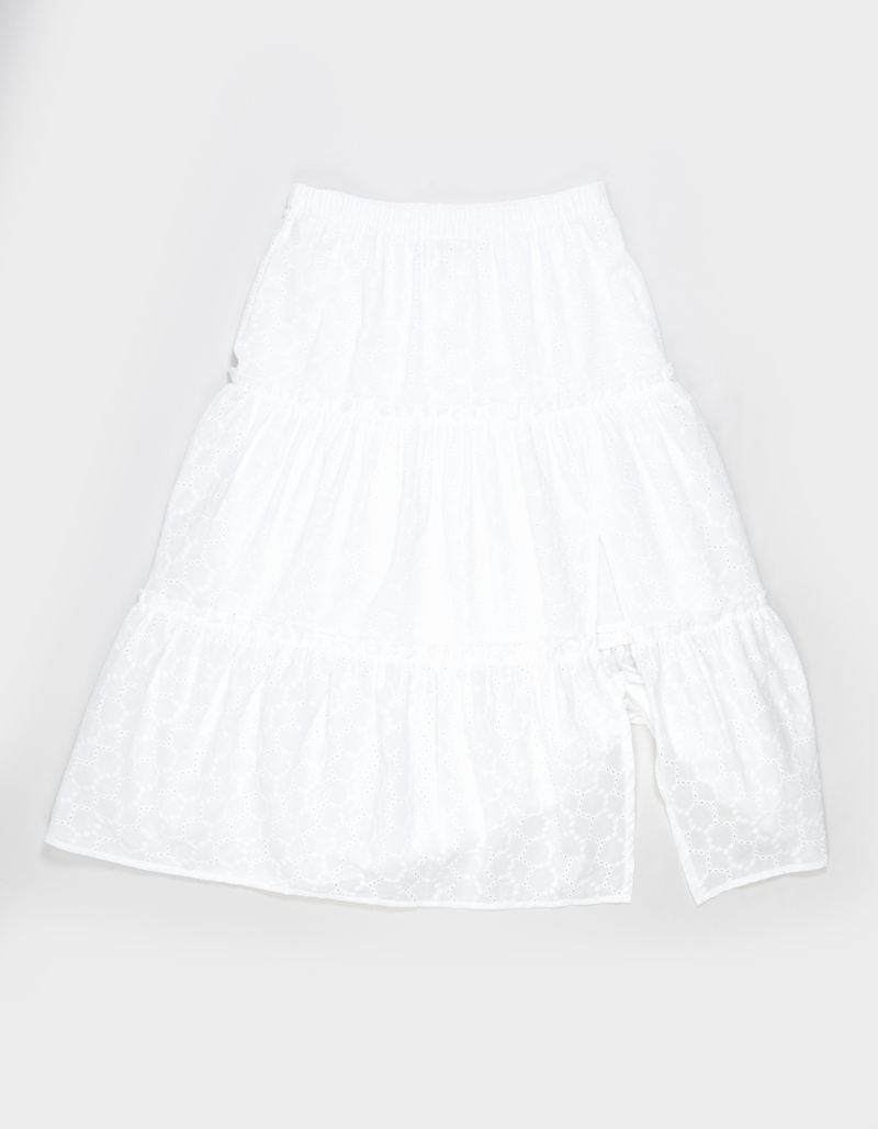 NECTAR CLOTHING Girls Eyelet Maxi Skirt image number 2