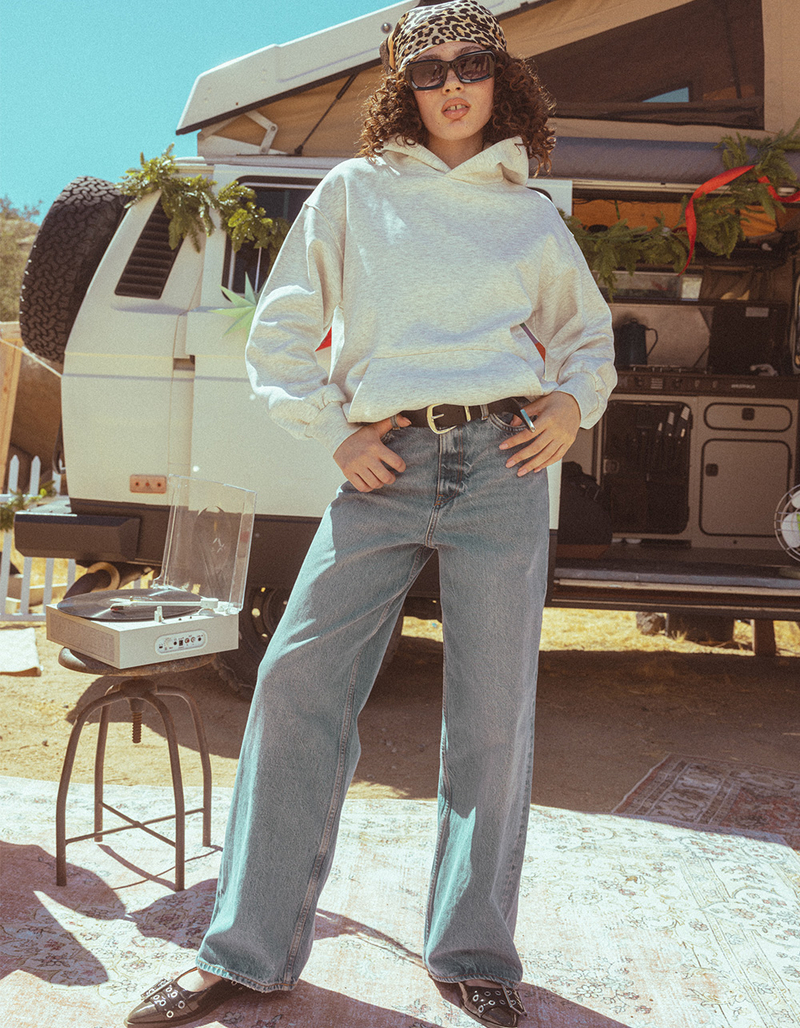 JJXX Tokyo Womens Wide Leg High Rise Jeans image number 0