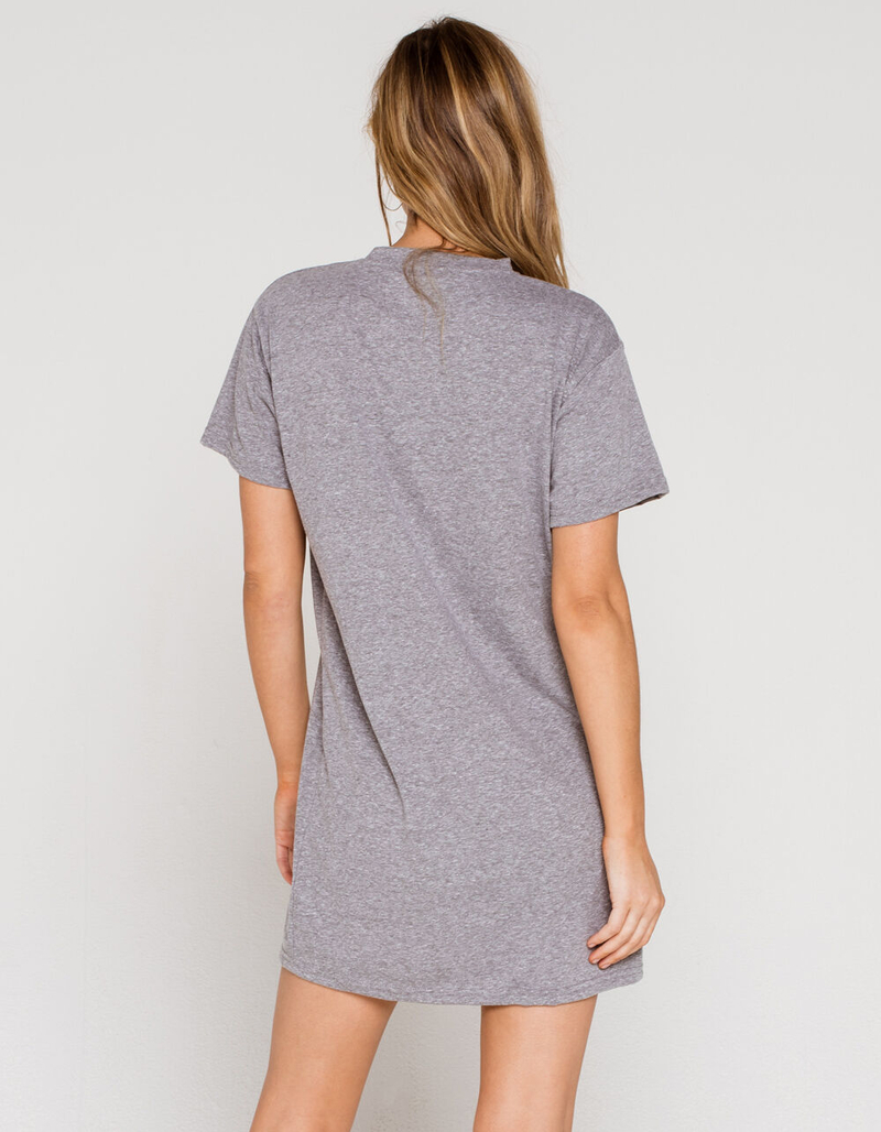 FULL TILT Solid Heather Gray T-Shirt Dress image number 1