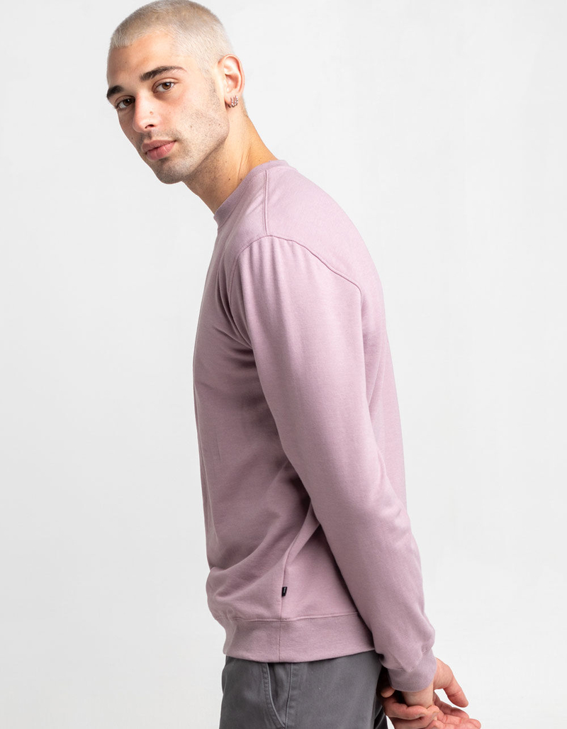 RSQ Solid Crewneck Mens Light Purple Sweatshirt image number 2