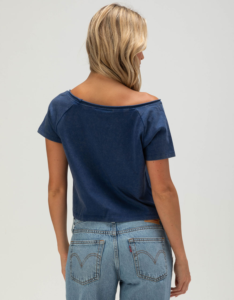 THE WILD COLLECTIVE University of Arizona Womens Off The Shoulder Tee image number 3