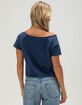 THE WILD COLLECTIVE University of Arizona Womens Off The Shoulder Tee image number 4