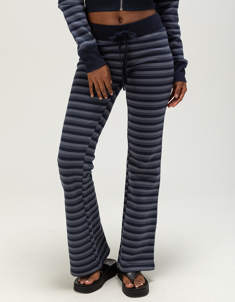 TILLYS Womens Stripe Bootcut Sweatpants image number 1