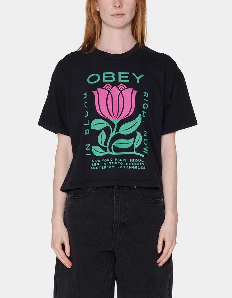 OBEY In Bloom Womens Tee image number 0