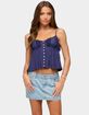 EDIKTED Halsey Ruffle Tank Top image number 1