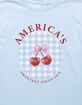 CHERRIES America's Sweetest Unisex Kids Tee image number 2