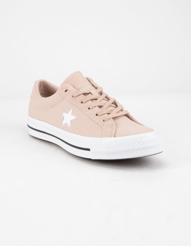 CONVERSE One Star OX Particle Beige & White Womens Shoes image number 1