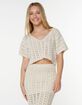 ROXY Sea Swirl Crochet Womens Tee image number 1
