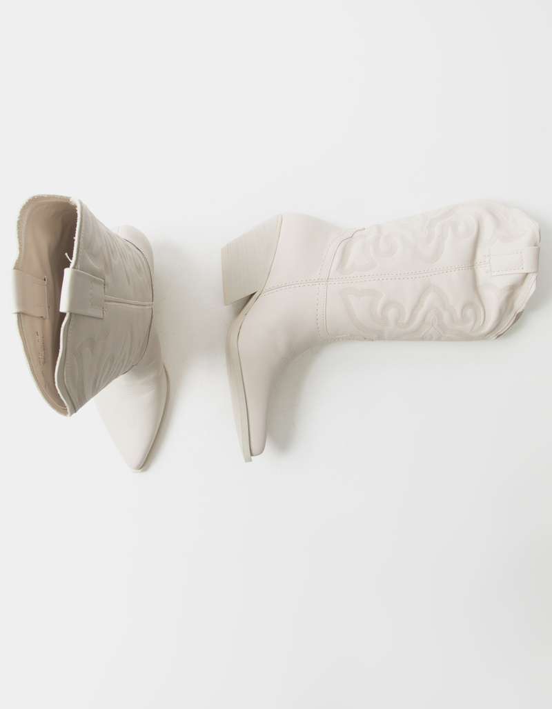 STEVE MADDEN Womens West Leather Western Boots image number 4