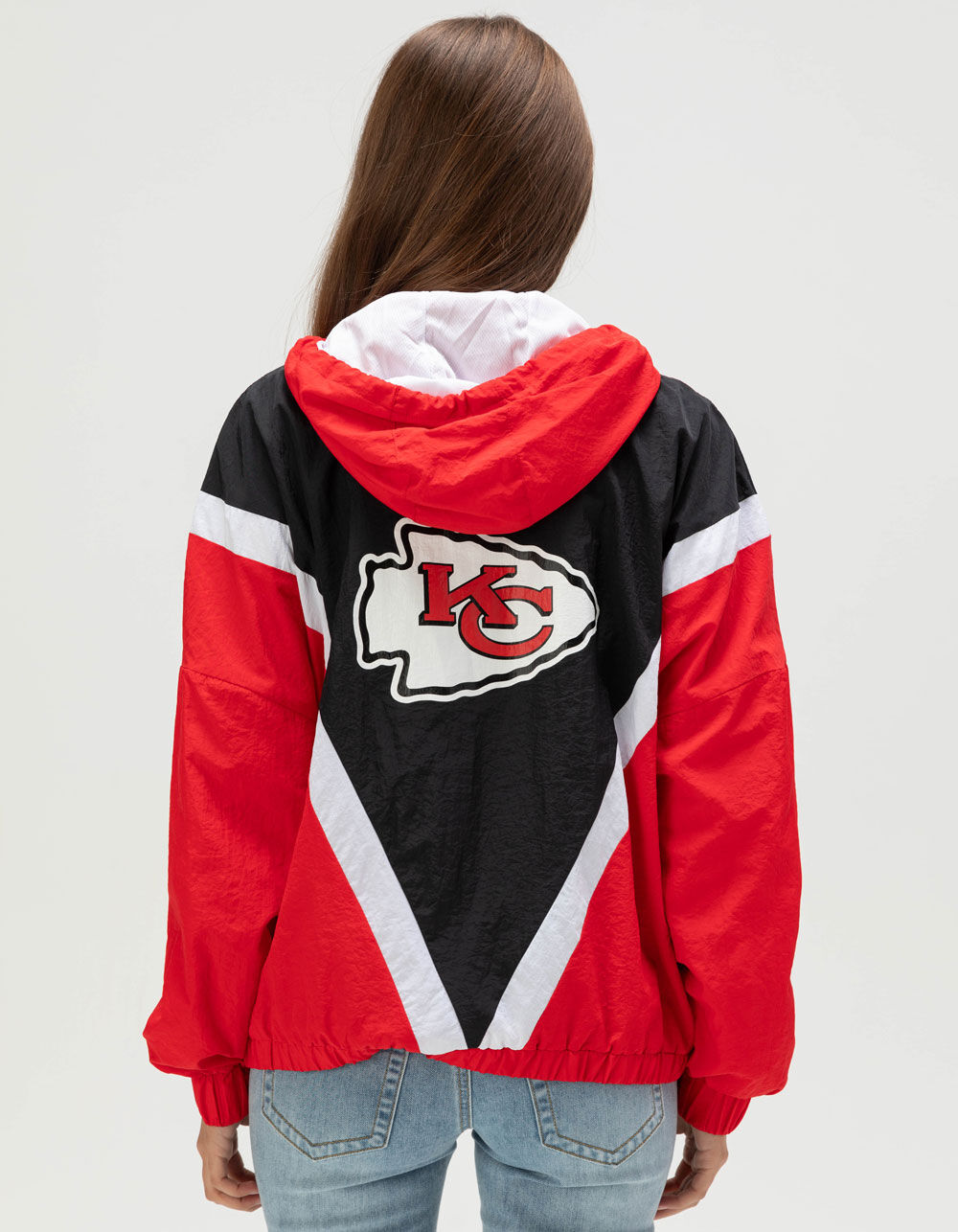 WEAR BY ERIN ANDREWS Kansas City Chiefs Womens Windbreaker Jacket