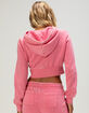 VON DUTCH Whipstitch Womens Crop Zip-Up Hoodie image number 3