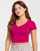 BOZZOLO Womens V-Neck Tee image number 1
