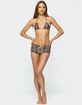 EDIKTED Mich Leopard Triangle Bikini Top image number 5