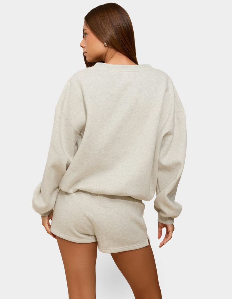 EDIKTED Bronte V-Neck Sweatshirt image number 1