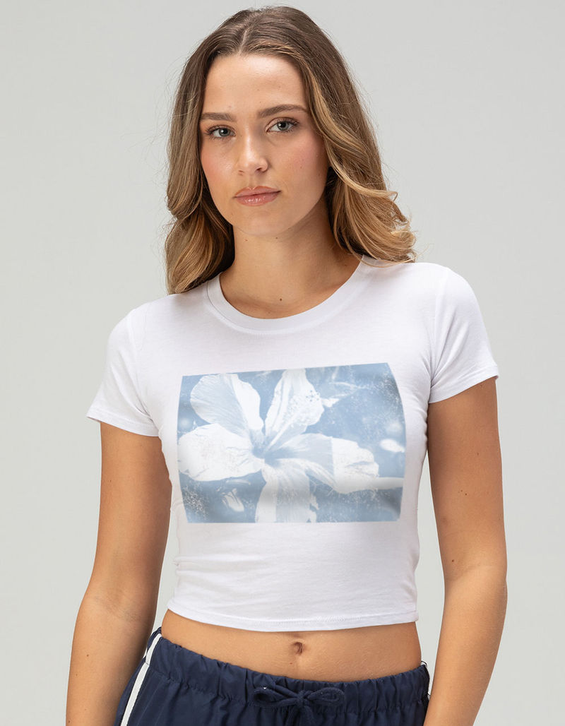 HIBISCUS Photo Womens Baby Tee image number 0