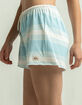QUIKSILVER Beach Generation Womens Blue & White Shorts image number 2