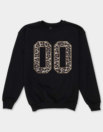 LEOPARD Double Zero Kids Unisex Crewneck Sweatshirt Primary Image