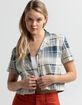 BRIXTON Boxy Print Womens Camp Shirt  image number 1