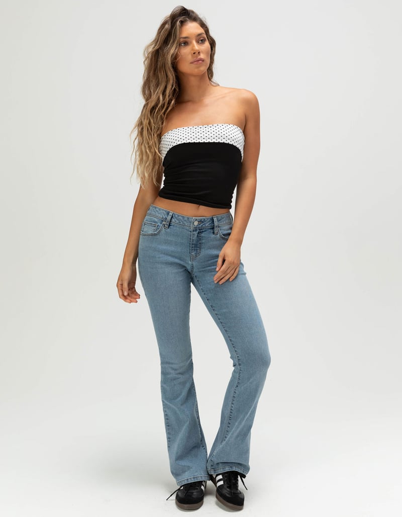 RSQ Womens Pocketless Low Rise Bootcut Jeans image number 1