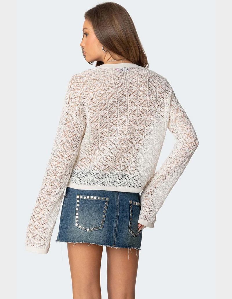 EDIKTED Open Knit Sweater image number 2
