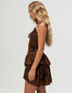 WEST OF MELROSE Flocked Tier Womens Dress image number 3