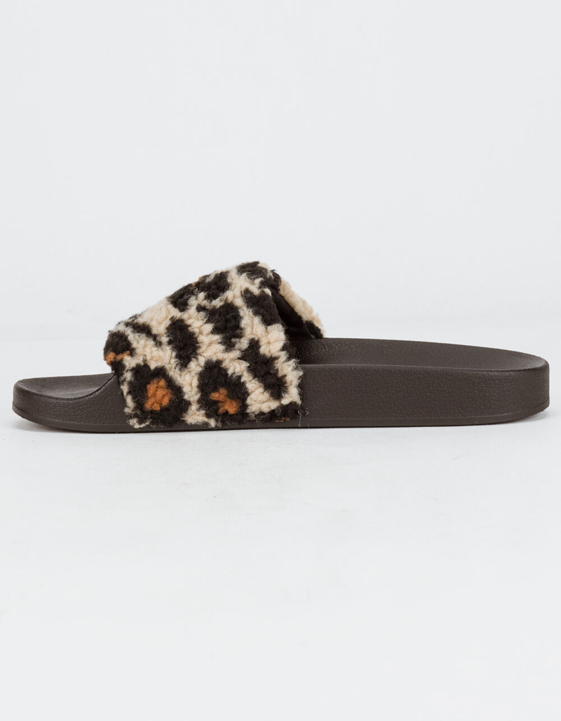 STEVE MADDEN Shear Leopard Womens Slide Sandals image number 3