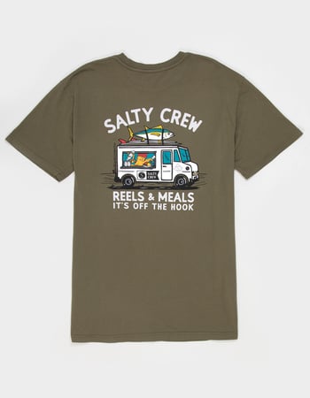 SALTY CREW Reels & Meals Mens Tee Primary Image