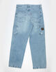 LEVI'S 568 Mens Loose Straight Double Knee Carpenter Jeans - Diving Ducks Distressed image number 7
