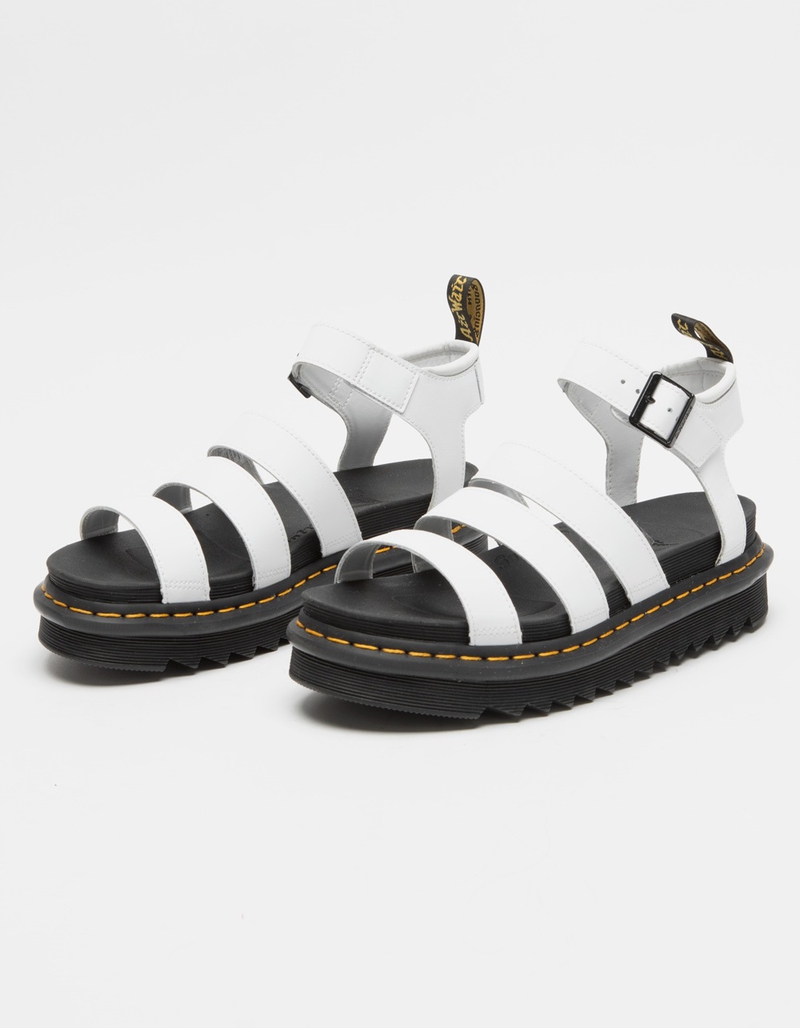 DR. MARTENS Blaire Womens White Platform Sandals image number 0