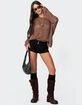 EDIKTED Bri Oversized Boat Neck Sweater image number 2