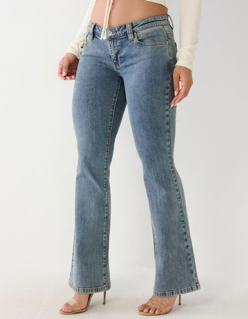 TRUE RELIGION Low Rise Womens Straight Jeans image number 1