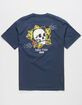 FRESH VIBES Skull Flowers Mens Tee image number 1