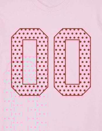 COLLEGIATE 00 Polka Dot Fill Unisex Tee Alternative Image