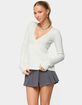 EDIKTED Saphey Babydoll Cable Knit Top image number 1