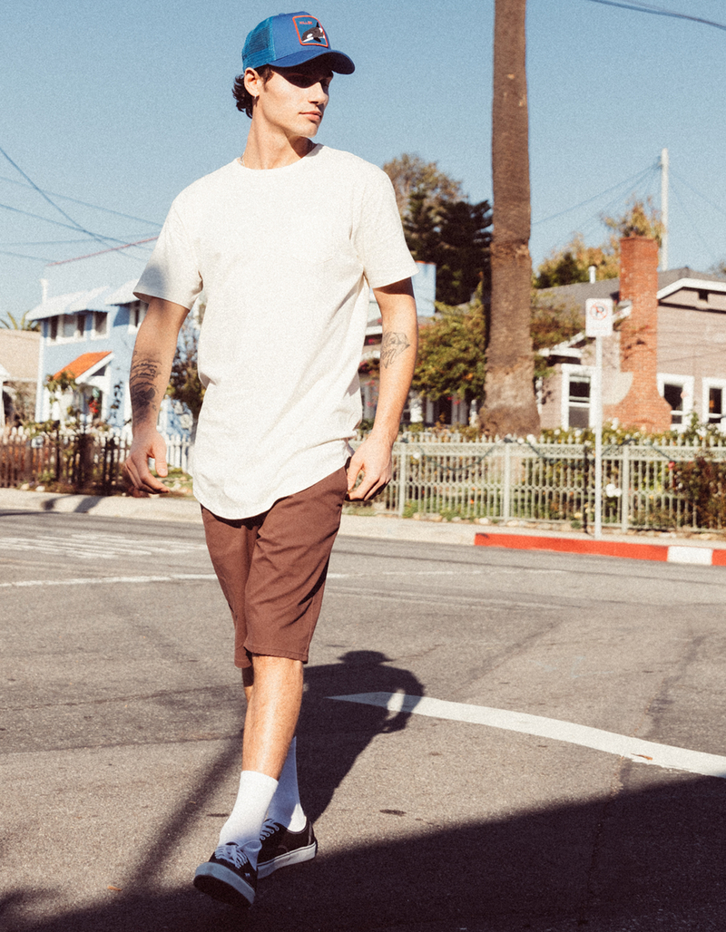 RSQ Mens Long 10" Chino Shorts image number 0