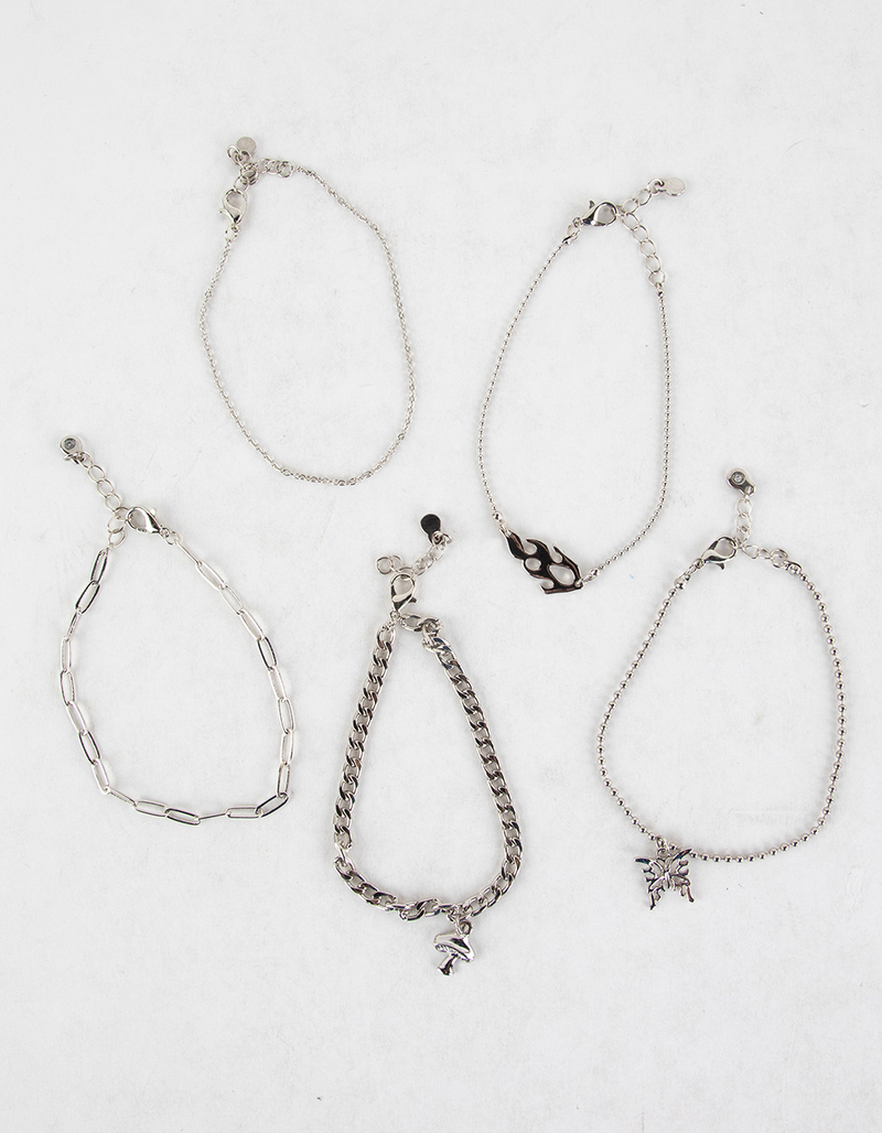 FULL TILT 5 Pack Chain Flame Bracelet Set image number 0