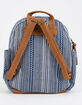 T-SHIRT & JEANS Stripe Blue Mini Backpack image number 3