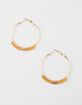 FULL TILT Beaded Orange Hoop Earrings